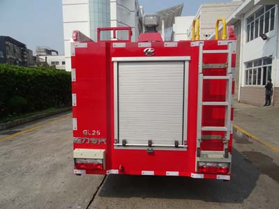 程力威牌CLW5070GXFGL25型幹粉水聯用消防車